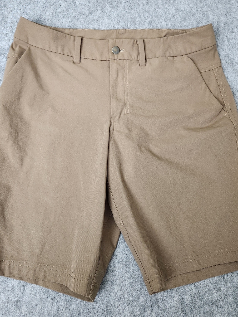Lululemon The Works Short 11" Warpstreme Artifact Brown Men's 32x11 Stretch Golf